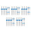 45Pcs Double Needle Sewing Machine Set Metal Twin Needles for Home Use 7