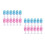 24Pcs Creative Rabbit Spring Toys Plastic Animal Playthings for Kids 7
