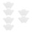 6Pcs Acrylic Transparent Sewing Stencils for Patchwork and Bag Making 4