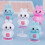 24Pcs Creative Rabbit Spring Toys Plastic Animal Playthings for Kids 8