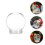 12Pcs Plastic Candy Storage Jars with Transparent Dome and Screw Lid 9