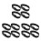 12Pcs Black Adjustable Cone Strap for Football and Soccer Training 6