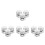 12Pcs Silver Aluminum Wire Hooks for Ceiling Lamp Cord Organization 6