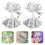 4Pcs Silver Pe Cheerleading Pom Poms for Dance Performances and Games 10