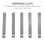 40Pcs Stainless Steel Hemming Clips Silver Sewing and Quilting Tools 9