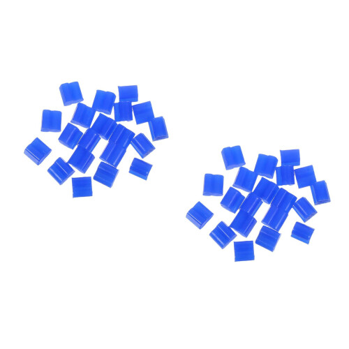 40Pcs Durable Blue Silicone Trombone Mutes Noise-Reducing Accessories 1