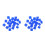 40Pcs Durable Blue Silicone Trombone Mutes Noise-Reducing Accessories 4