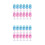 24Pcs Creative Rabbit Spring Toys Plastic Animal Playthings for Kids 4