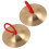 2Pairs Small Copper Finger Cymbals Kids Handheld Rhythm Training Tool 3
