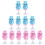 24Pcs Creative Rabbit Spring Toys Plastic Animal Playthings for Kids 2