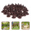 250Pcs Brown Plastic Model Tree Stand Base for Railroad Diorama Crafts 7
