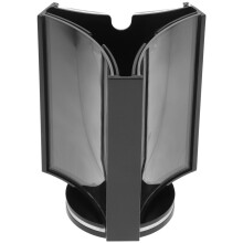 2Pcs Black Acrylic Menu Display Stand Rotating Tabletop Sign Holder
