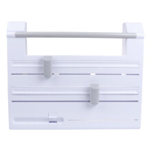 1Pc White Multifunctional Kitchen Storage Rack Paper Towel Holder