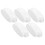 20Pcs Durable Plastic Nail Powder Storage Box White Easy Manicure Tray 1
