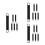18Pcs Replacement Pruning Shear Springs Stainless Steel Black Durable 7