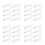 32Pcs White Plastic Water Flosser Hose Replacement for Oral Irrigators 6