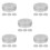 20Pcs Sturdy Silver Round Tin Boxes with Lid Clear Window Organizer 5