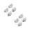 4Pcs Silver Pe Cheerleading Pom Poms for Dance Performances and Games 8