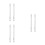 6Pcs Silver Door Handle Spindle Iron Bar Easy Replacement for Home Use 6