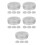20Pcs Sturdy Silver Round Tin Boxes with Lid Clear Window Organizer 3