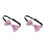 2Pcs Adjustable Pink Sequin Bow Tie Men Elegant Party Formal Accessory 4