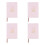 4Pcs Pink Faux Planner Notebook Daily Task Organizer 7