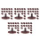 250Pcs Brown Plastic Model Tree Stand Base for Railroad Diorama Crafts 4