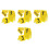 60Pcs Reusable Yellow Table Number Markers for Event Seating 8
