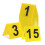 60Pcs Reusable Yellow Table Number Markers for Event Seating 3