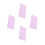 4Pcs Compact Pink PU Weekly Planner Organizer Thick Paper Notebook 5