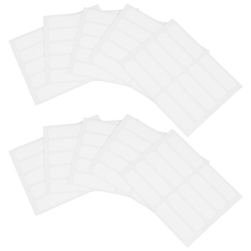 200Pcs Iron on Name Patches for Clothes White Fabric Laundry Labels 2