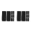 16Pcs Black Soft Nylon Belt Loop Keepers Elastic Belt Retainer for Men 7