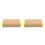 2Pcs Breathable Bamboo Summer Pillow Beige Cooling Headrest for Sauna 8