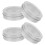 20Pcs Sturdy Silver Round Tin Boxes with Lid Clear Window Organizer 2