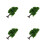 4Pcs Miniature Simulation Trees for Model Railways Green Plastic Decor 5