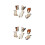 12Pcs Ceramic Japanese Style Chopsticks Support Rack Assorted Color 2