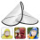 4Sets Universal Fit Transparent Raincoat Brim Pe Rain Hat Face Shield 9