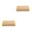 2Pcs Breathable Bamboo Summer Pillow Beige Cooling Headrest for Sauna 10