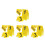 60Pcs Reusable Yellow Table Number Markers for Event Seating 4