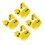 60Pcs Reusable Yellow Table Number Markers for Event Seating 6