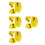 60Pcs Reusable Yellow Table Number Markers for Event Seating 7