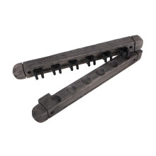 2Sets Solid Wood Pool Cue Holders Wall Mounted Billiard Rack for Home