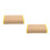 2Pcs Breathable Bamboo Summer Pillow Beige Cooling Headrest for Sauna 4