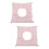 2Pcs Durable Cotton Spa Massage Headrest Pillow Pink for Rest 7