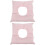 2Pcs Durable Cotton Spa Massage Headrest Pillow Pink for Rest 5