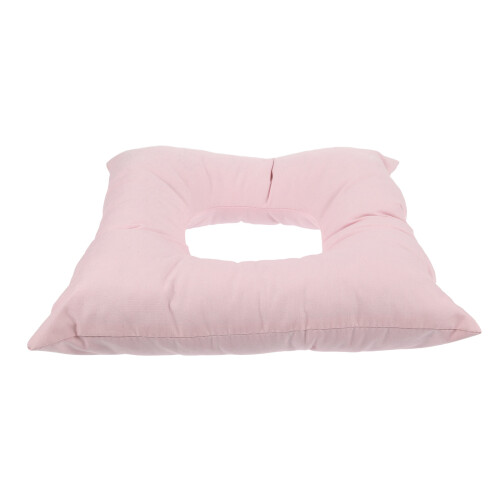 2Pcs Durable Cotton Spa Massage Headrest Pillow Pink for Rest 1