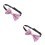 2Pcs Adjustable Pink Sequin Bow Tie Men Elegant Party Formal Accessory 7