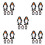 25Pcs Durable Penguin Wind-Up Toys Black Clockwork Kids Playthings 4