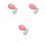 3Pcs Pink Spray Head Replacement Pump for Perfume Bottles Travel Use 5