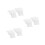 3Pairs White Polyester Lace Fake Cuff for Sweaters 5